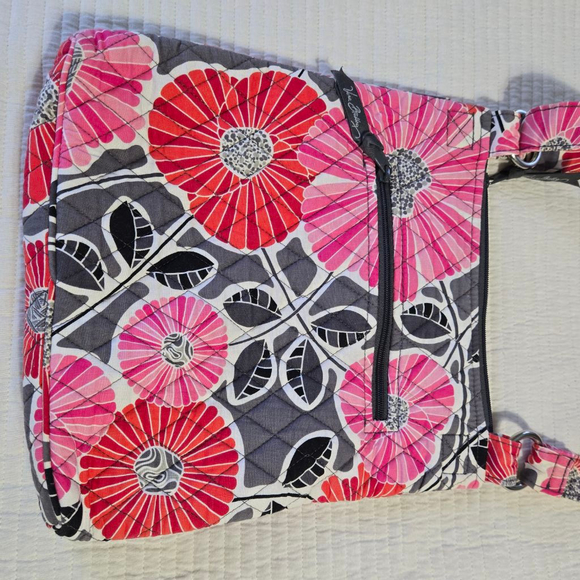 Vera Bradley Cherry Blossoms Quilted Hipster Floral Crossbody Bag - Picture 8 of 10